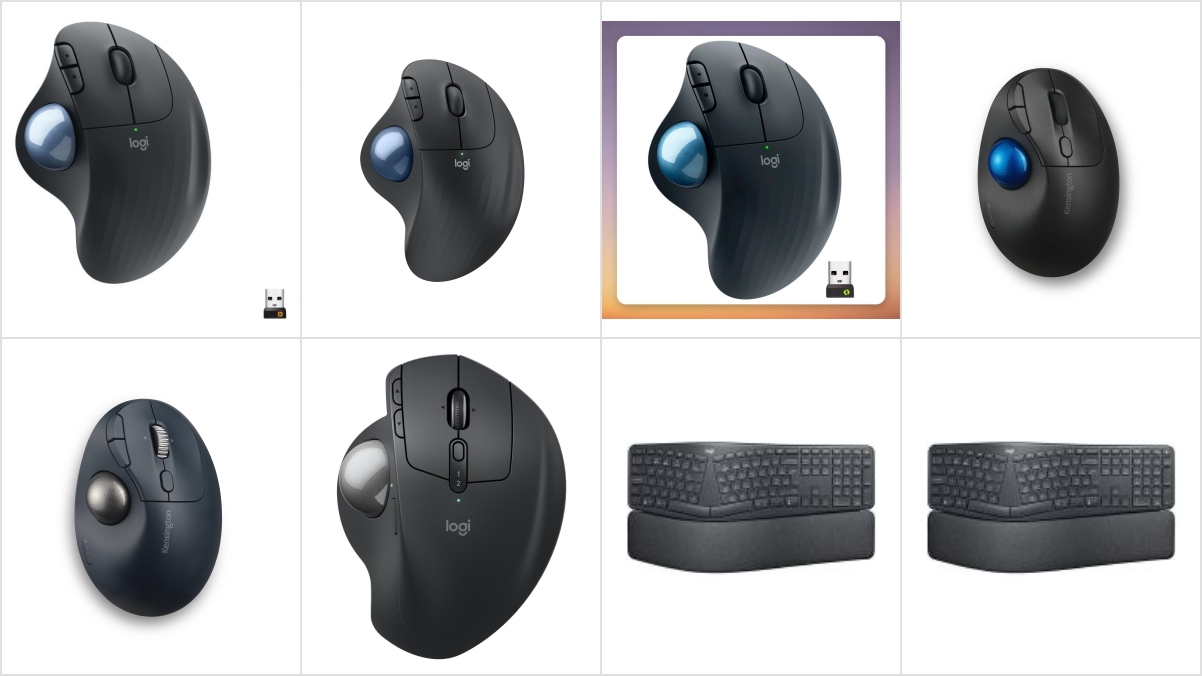 Logitech Ergo M575 Trackball Optical 5 Buttons Wireless 2.4 Ghz ...